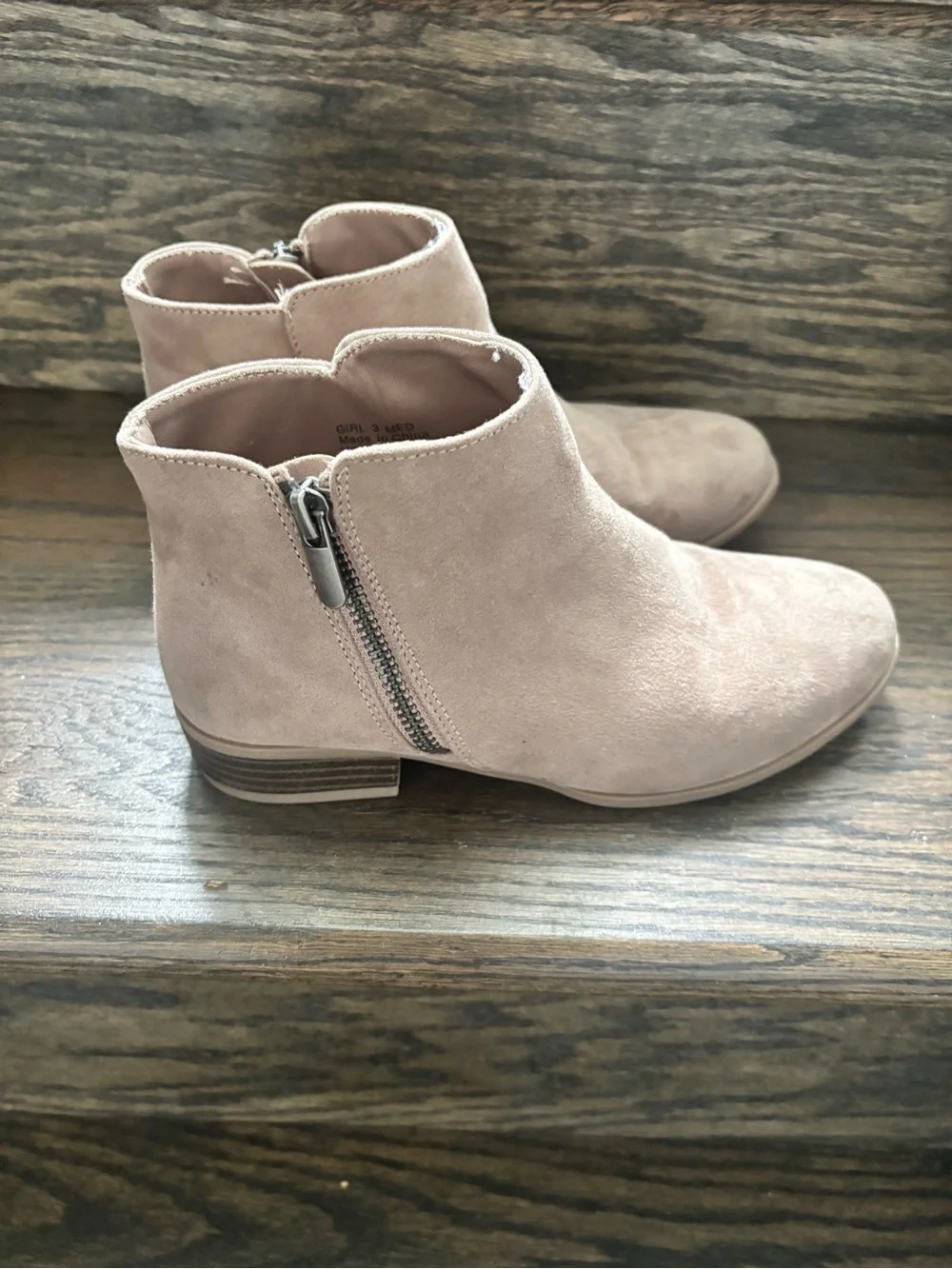 Sonoma Kids Suede Ankle Boots in Light Taupe